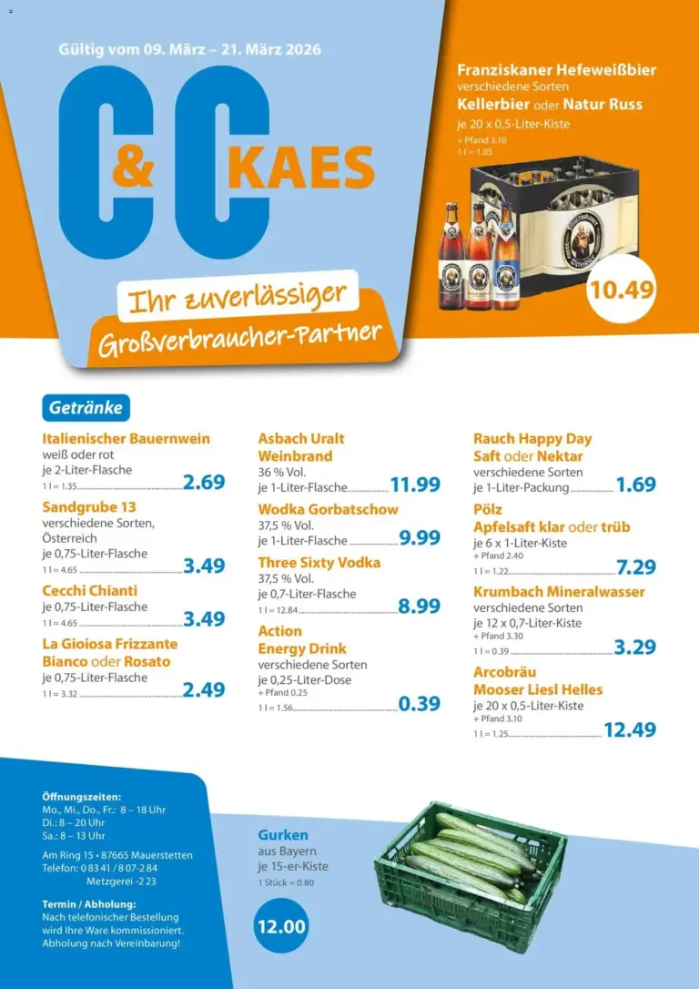 Cc prospekt ab 09.03.2026 – Super Angebote ab Montag