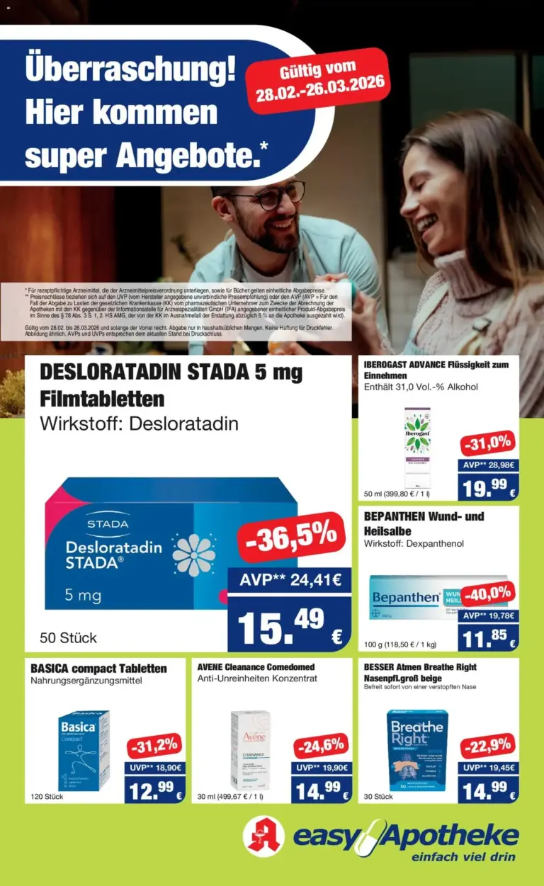 Easy Apotheke prospekt ab 28.02.2026 – Super Angebote ab Samstag