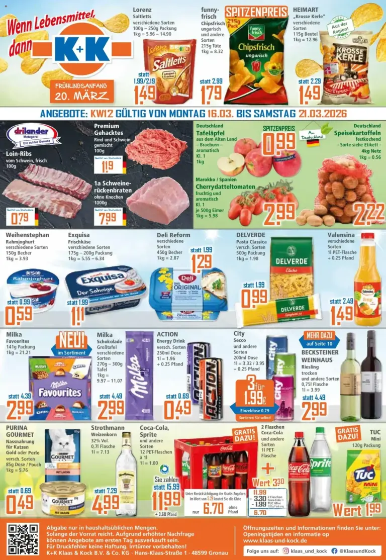 Klaas Kock prospekt ab 16.03.2026 – Spitzen Angebote ab Montag