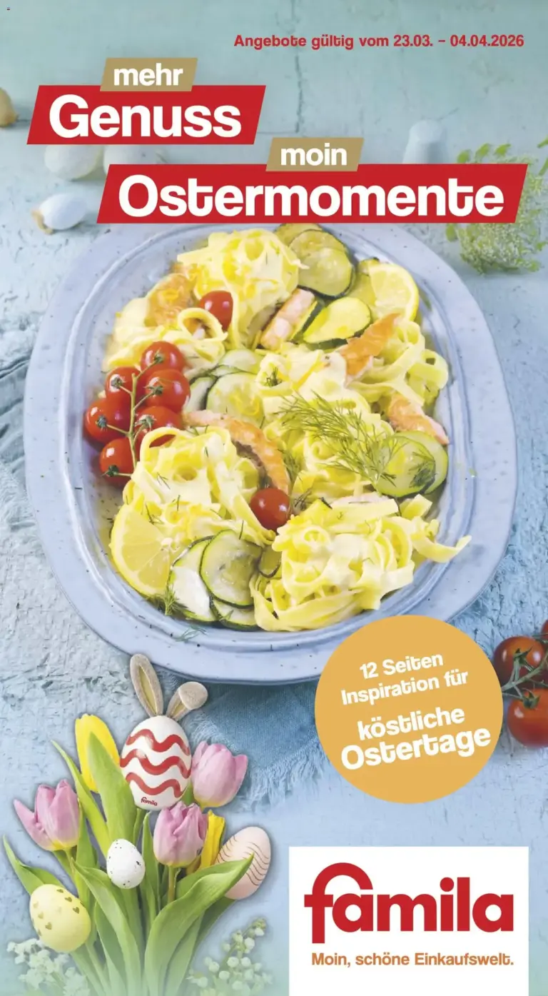 Famila Nordwest prospekt ab 23.03.2026 – Sonderangebote für Ostermomente ab Montag