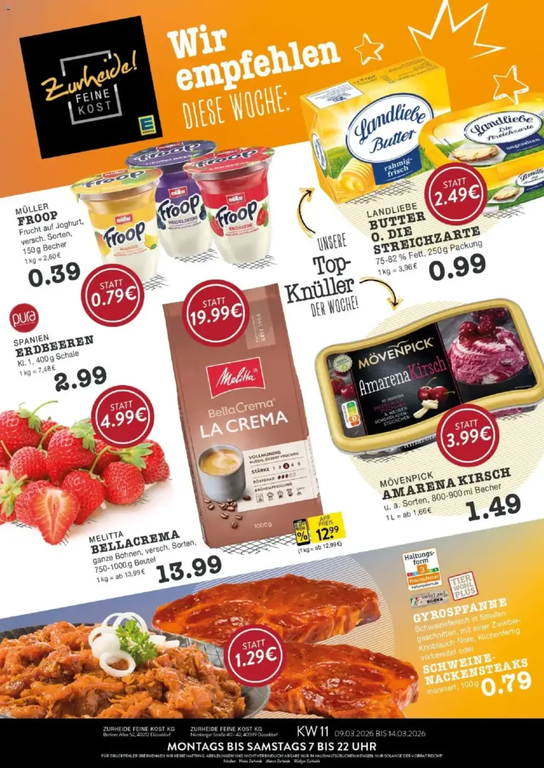 Edeka Zurheide prospekt ab 09.03.2026 – Top-Knüller Angebote ab Montag