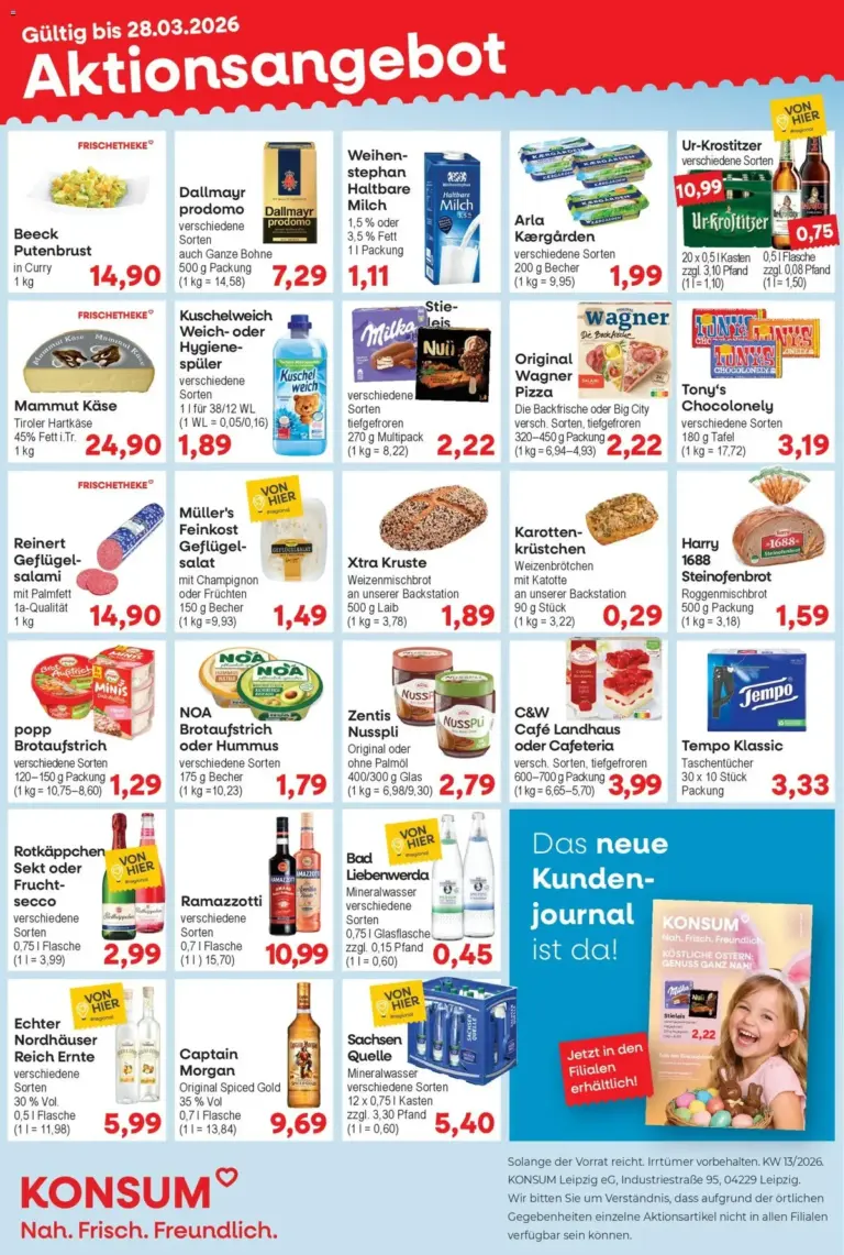 Konsum Leipzig prospekt ab 23.03.2026 – Super Angebote ab Montag