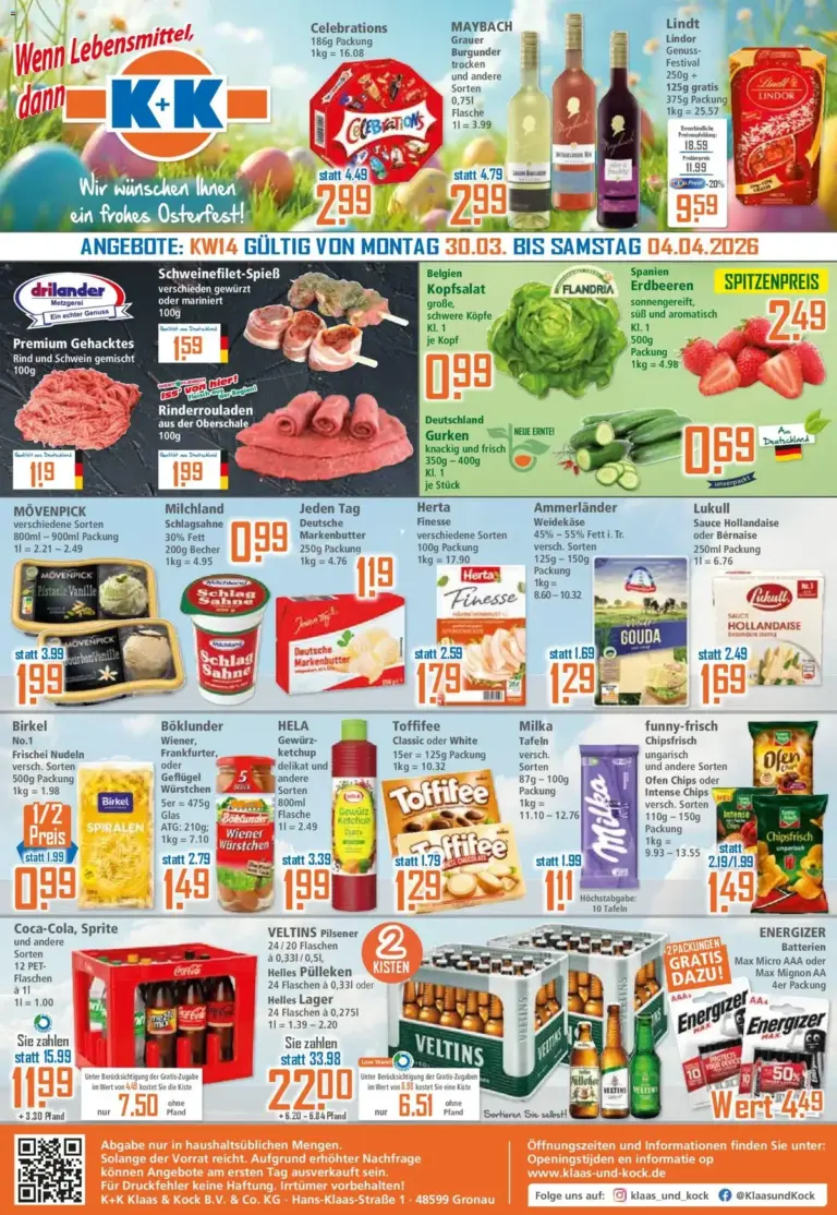 Klaas Kock prospekt ab 30.03.2026 – Super Angebote ab Montag