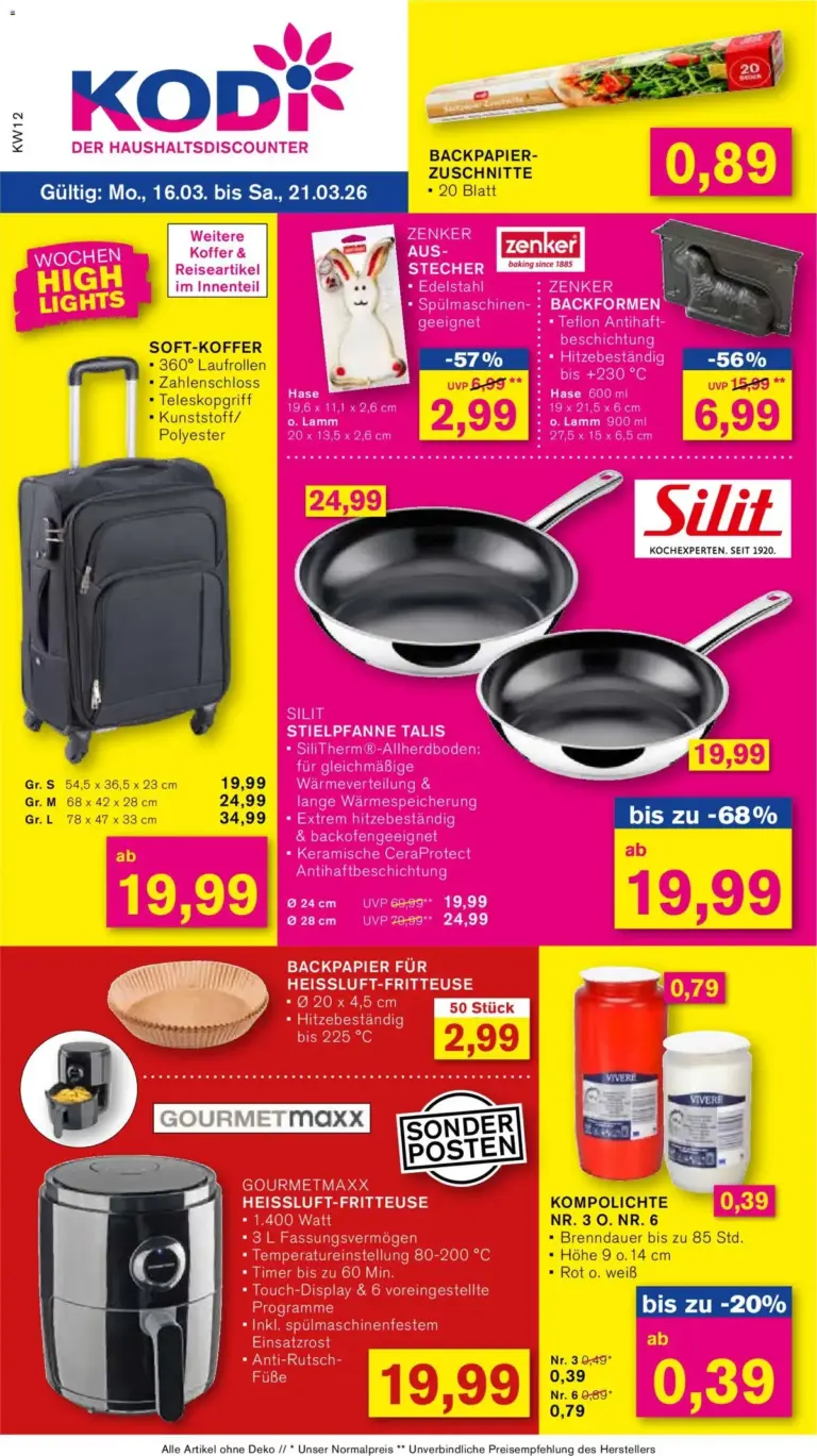 Kodi prospekt ab 16.03.2026 – Wochen High Lights ab Montag