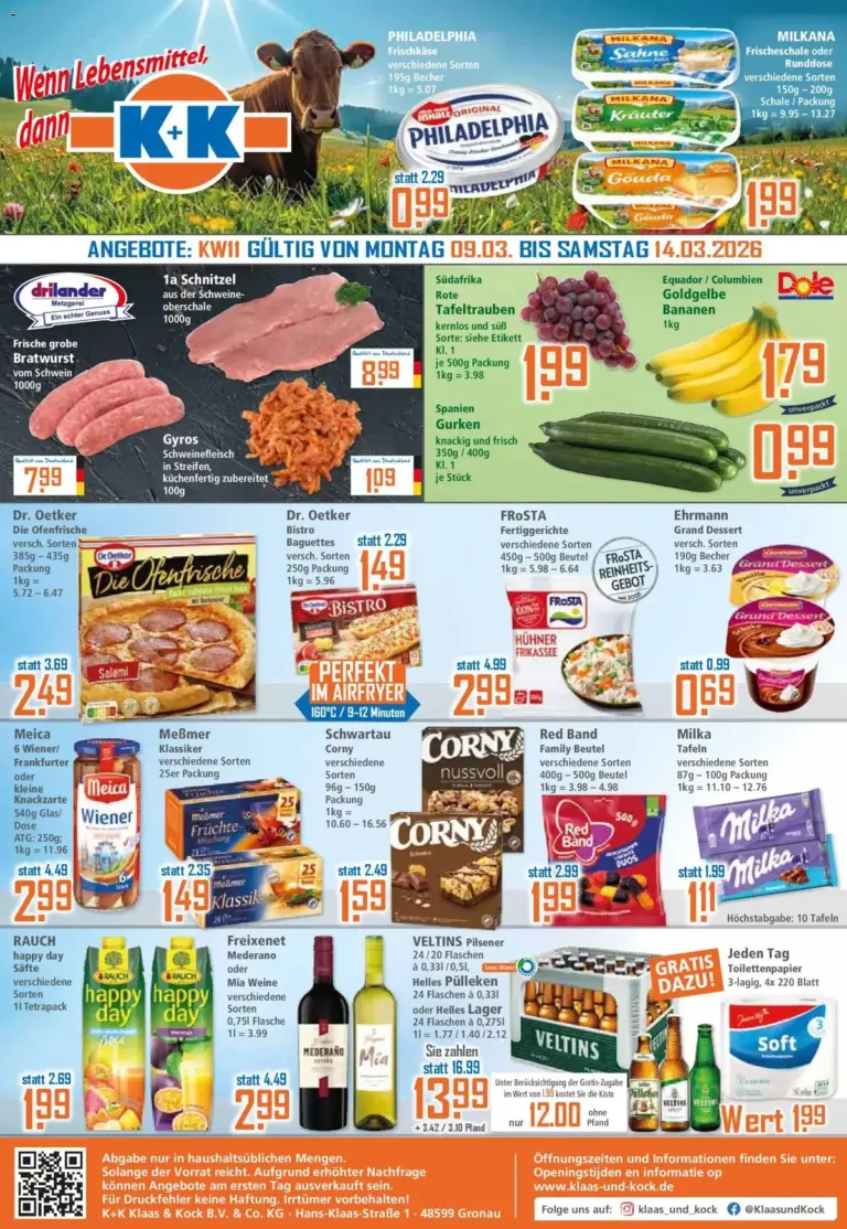 Klaas Kock prospekt ab 09.03.2026 – Super Angebote ab Montag