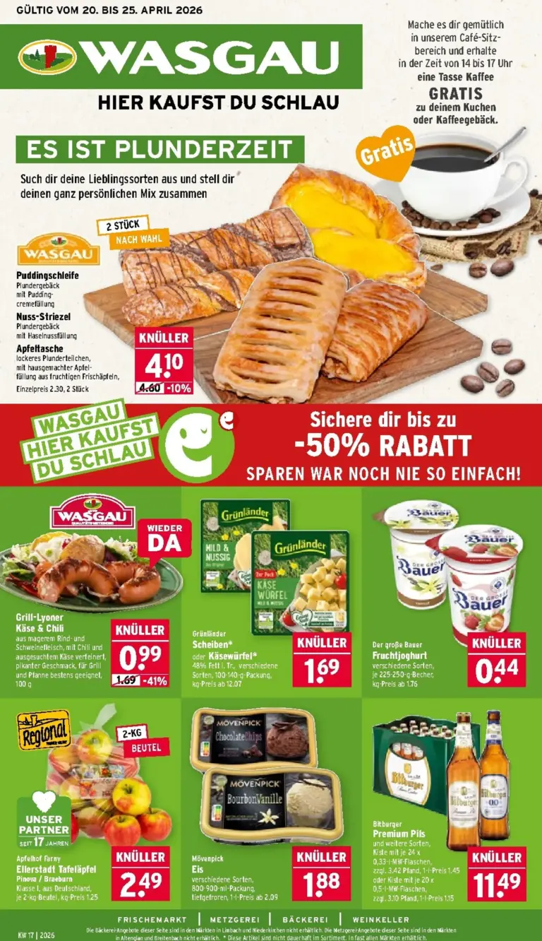Wasgau Prospekt 20.04.2026 - 25.04.2026