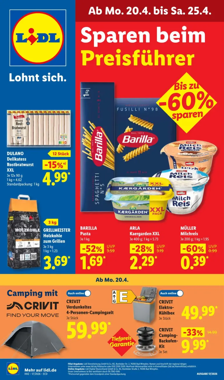 Lidl Prospekt 20.04.2026 - 25.04.2026