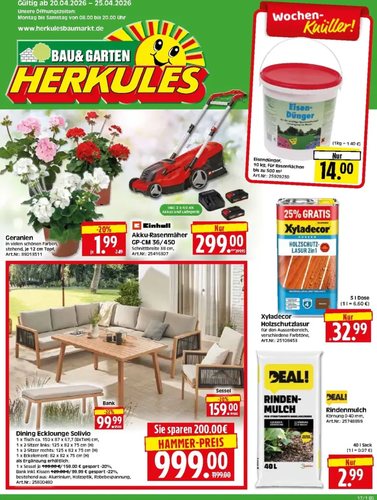 Herkules Prospekt 20.04.2026 - 25.04.2026