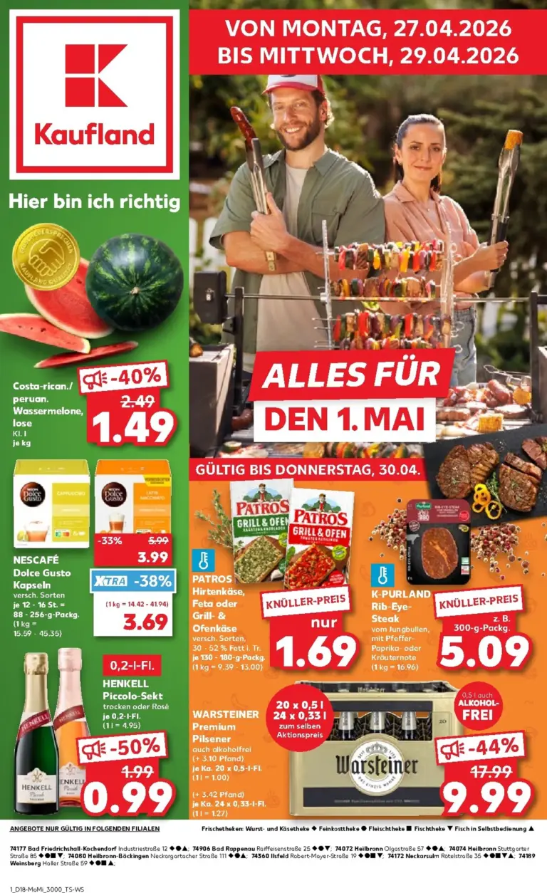 Kaufland Prospekt 27.04.2026 - 29.04.2026