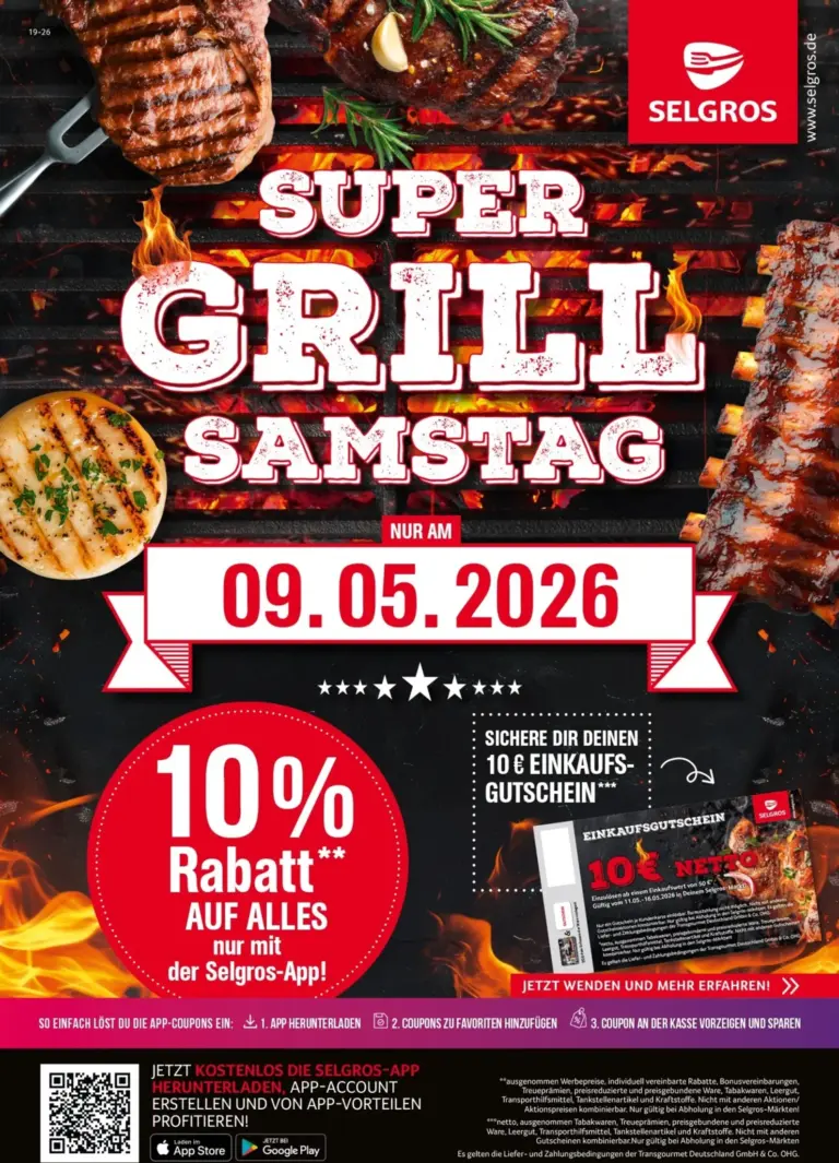 Selgros Prospekt 09.05.2026 - 09.05.2026