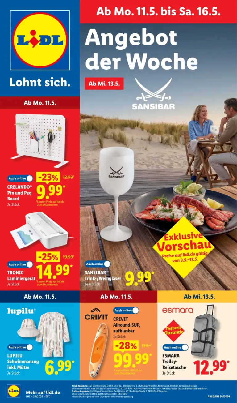Lidl Prospekt 11.05.2026 - 16.05.2026
