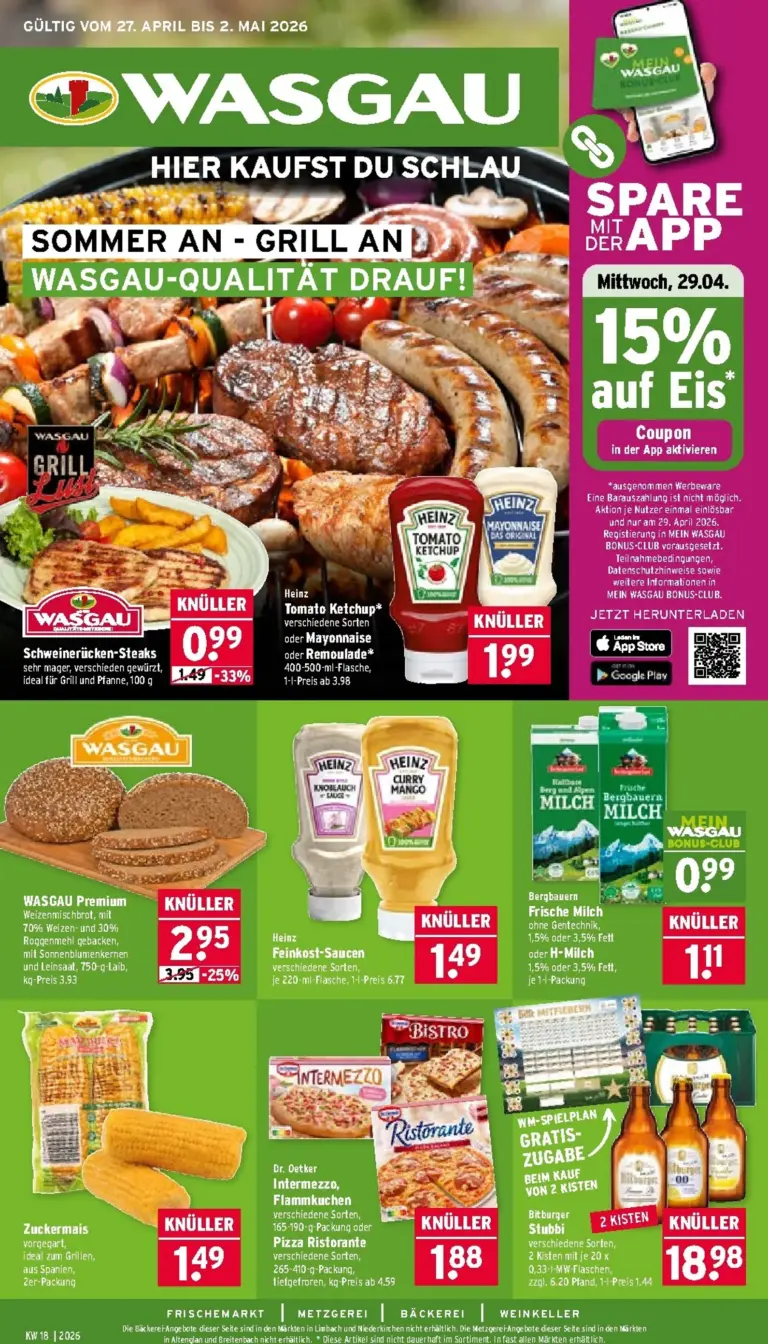 Wasgau Prospekt 27.04.2026 - 02.05.2026