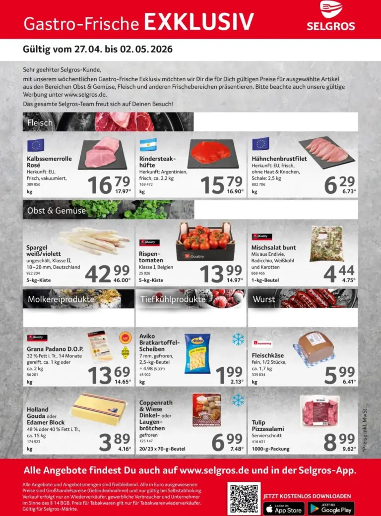 Selgros Prospekt 27.04.2026 - 02.05.2026