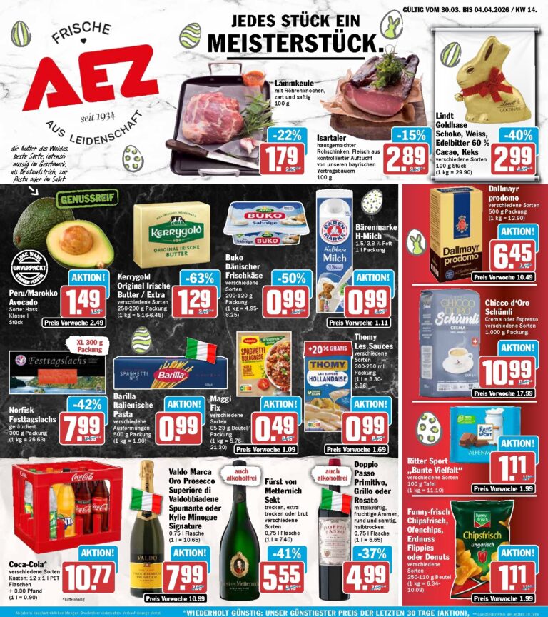 Aez angebote 30.03.2026 – 04.04.2026