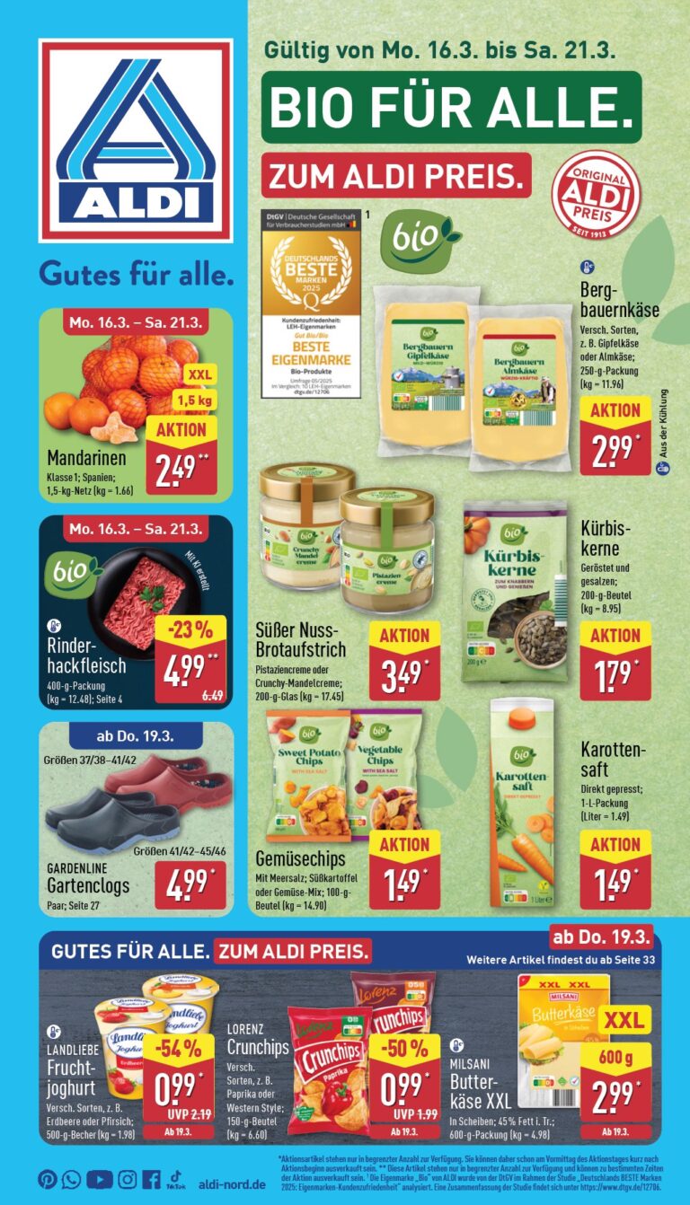 Aldi angebote 16.03.2026 – 21.03.2026