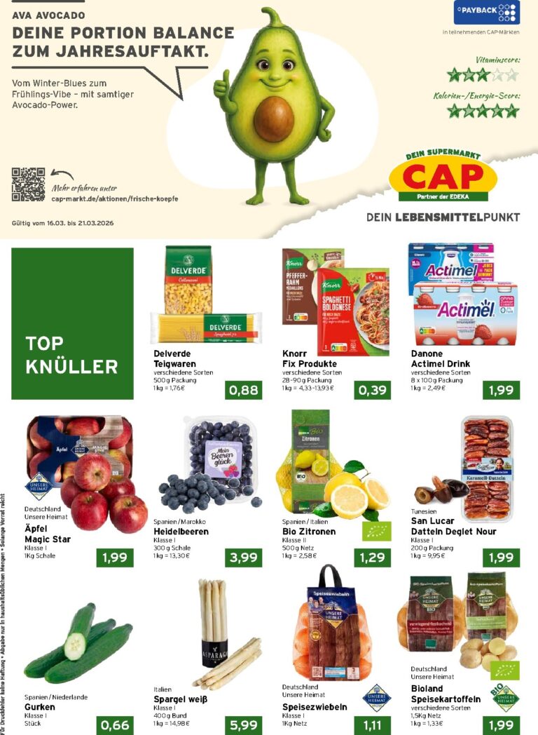 Cap Markt angebote 16.03.2026 – 21.03.2026