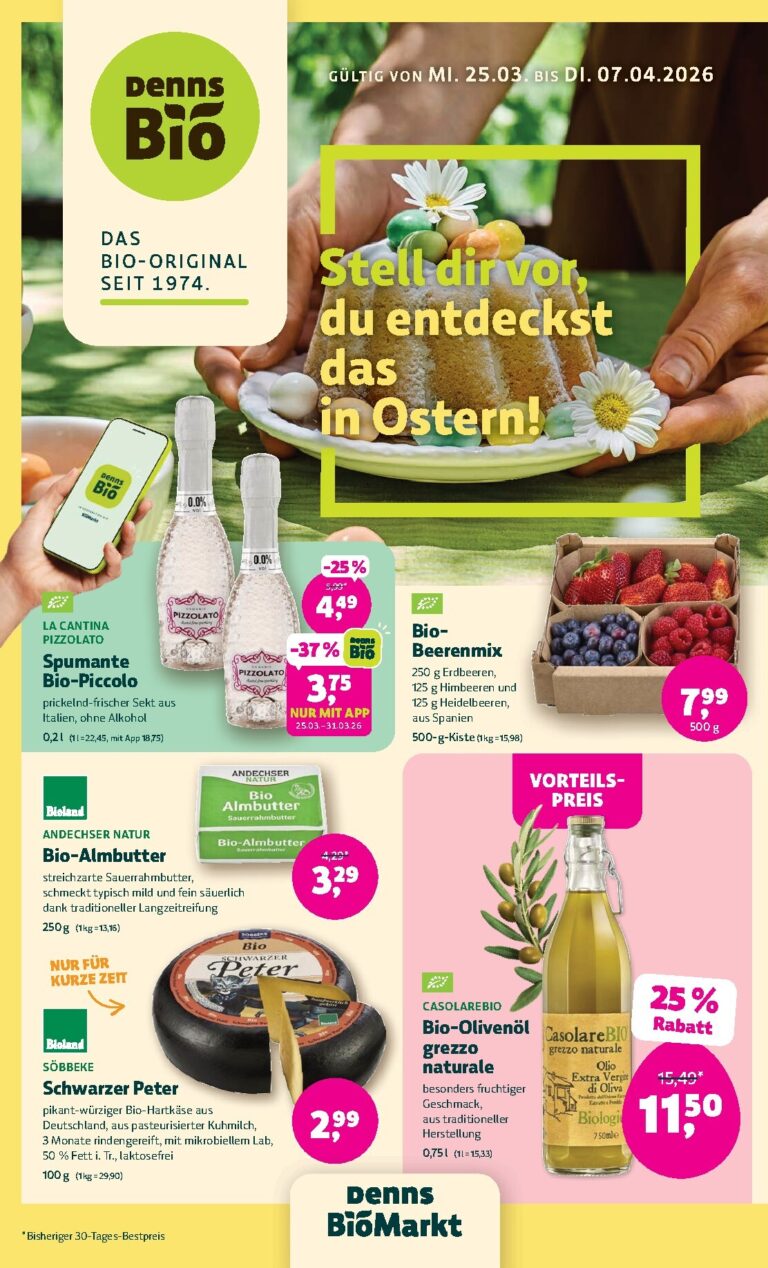 Denns Biomarkt angebote 25.03.2026 – 07.04.2026