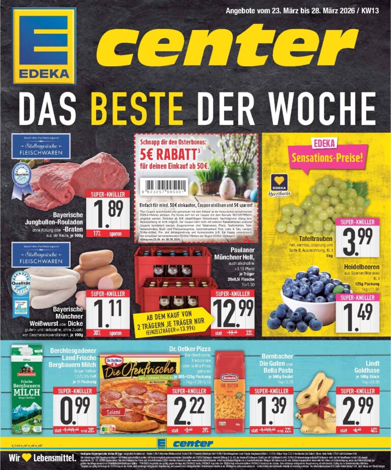 E Center Prospekt 23.03.2026 – 28.03.2026
