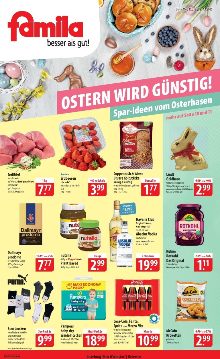 Famila Prospekt 30.03.2026 – 04.04.2026