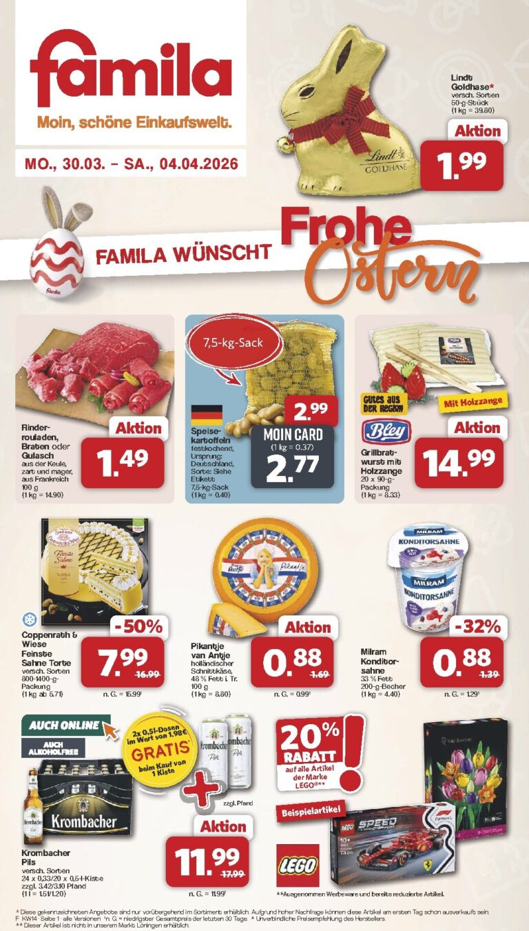 Famila Nordwest Prospekt 30.03.2026 – 04.04.2026