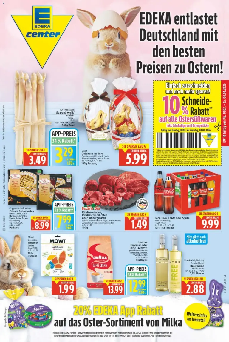 E Center prospekt 30.03. bis 04.04.2026 Beste Preise zu Ostern