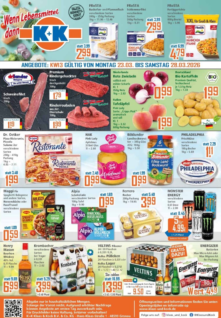Klaas & Kock Prospekt 23.03.2026 – 28.03.2026