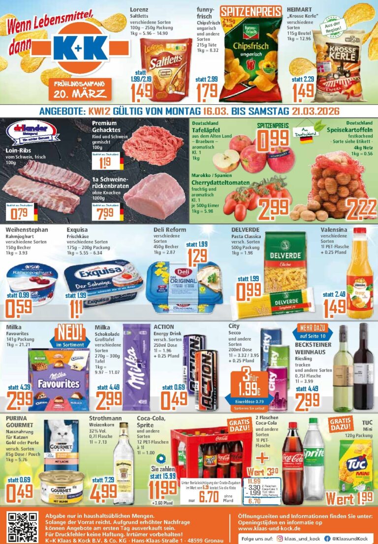 Klaas & Kock Prospekt 16.03.2026 – 21.03.2026