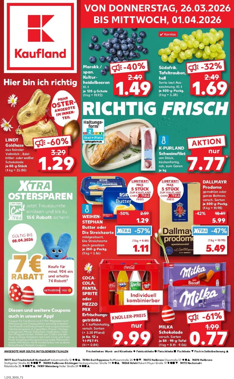 Kaufland Prospekt 26.03.2026 – 01.04.2026