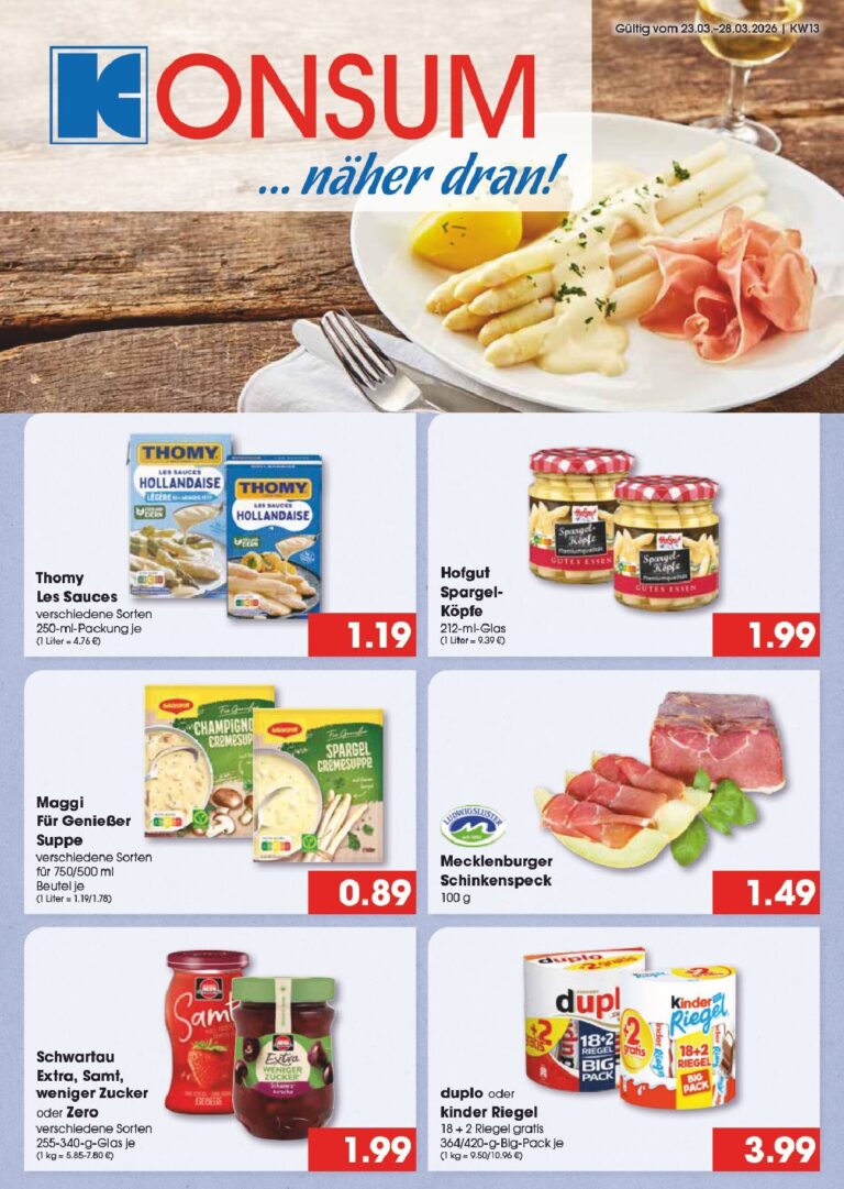 Konsum Leipzig Prospekt 23.03.2026 – 28.03.2026