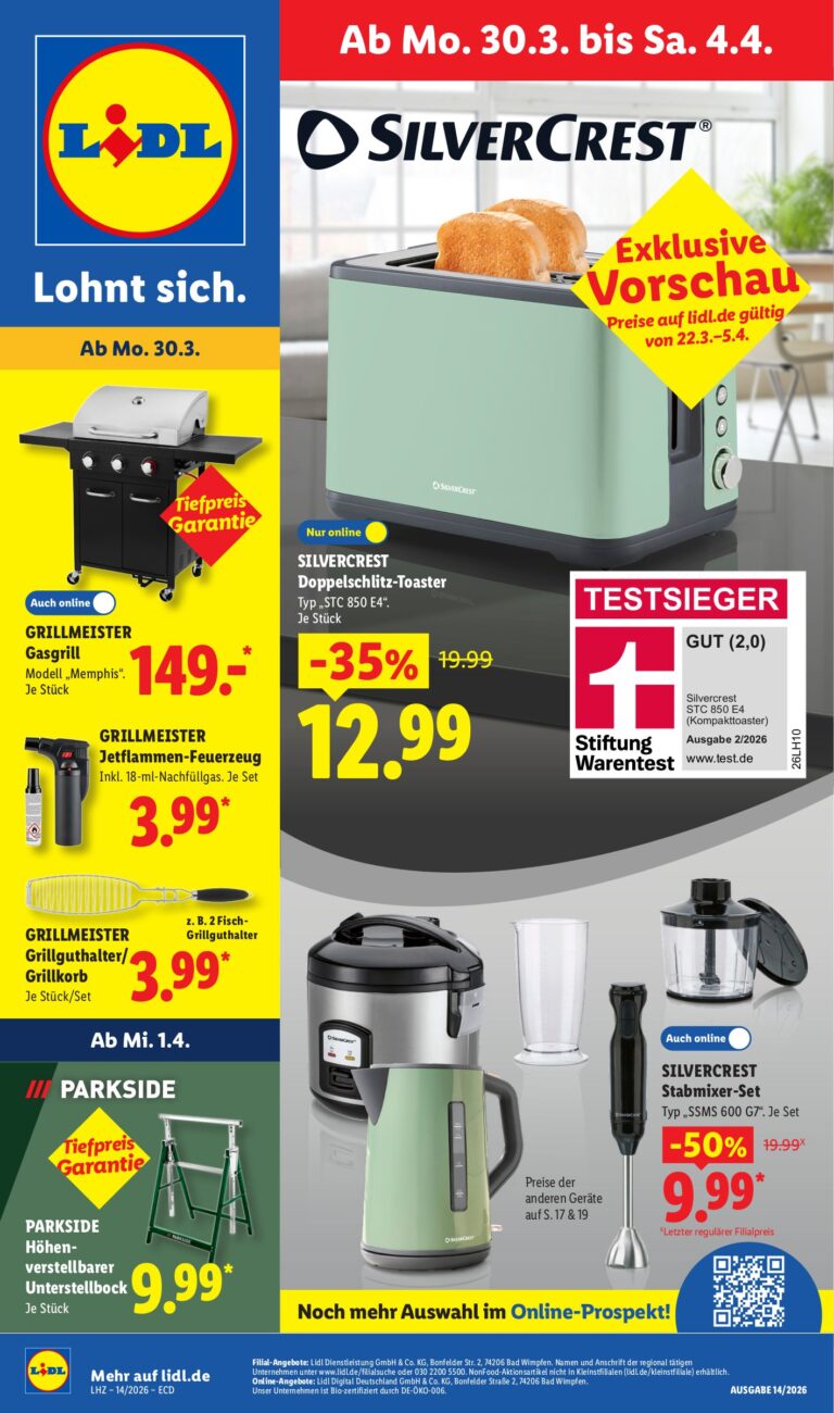 Lidl Prospekt 30.03.2026 – 04.04.2026