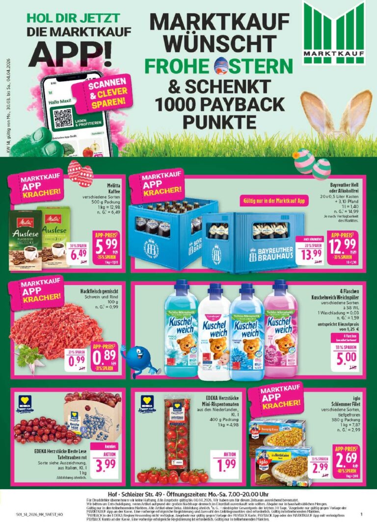 Marktkauf Prospekt 25.03.2026 – 30.03.2026