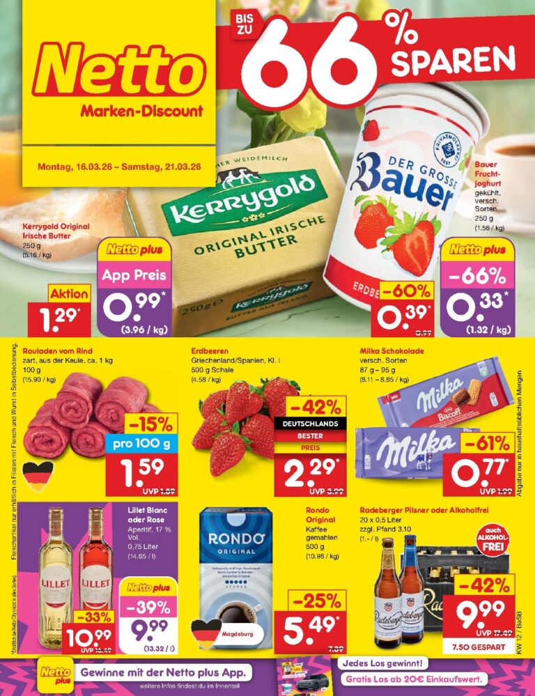 Netto Marken-Discount Prospekt 16.03.2026 – 21.03.2026