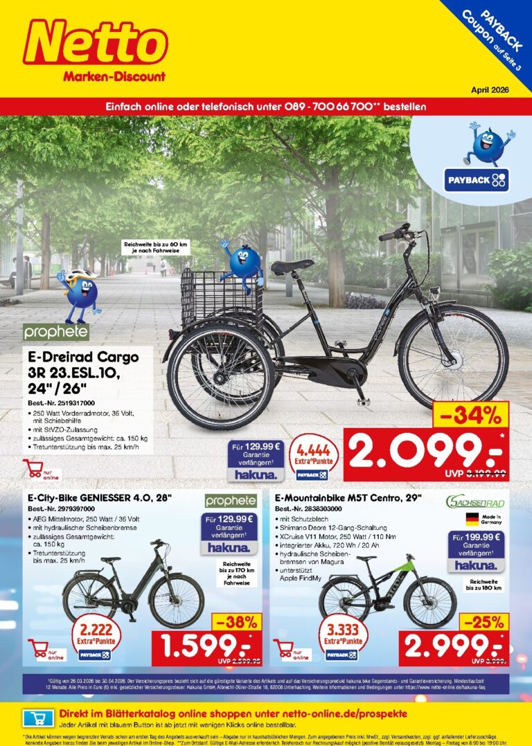 Netto Marken-Discount Prospekt 26.03.2026 – 30.04.2026