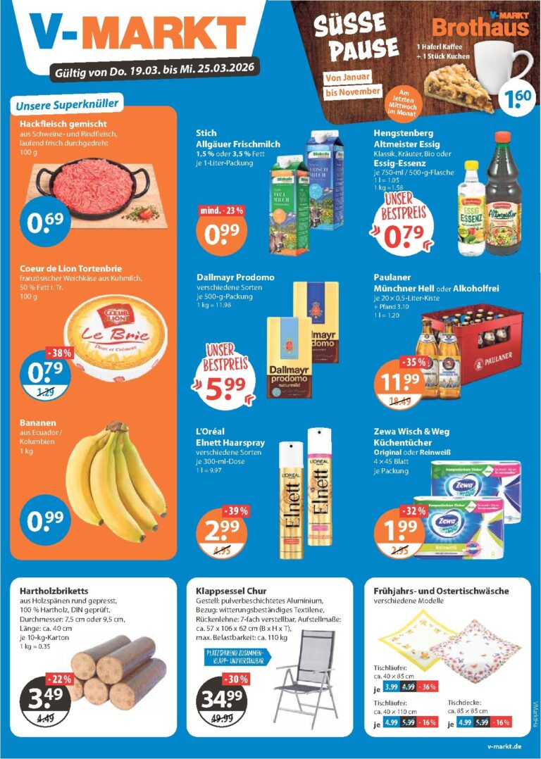 V-Markt Prospekt 19.03.2026 – 25.03.2026