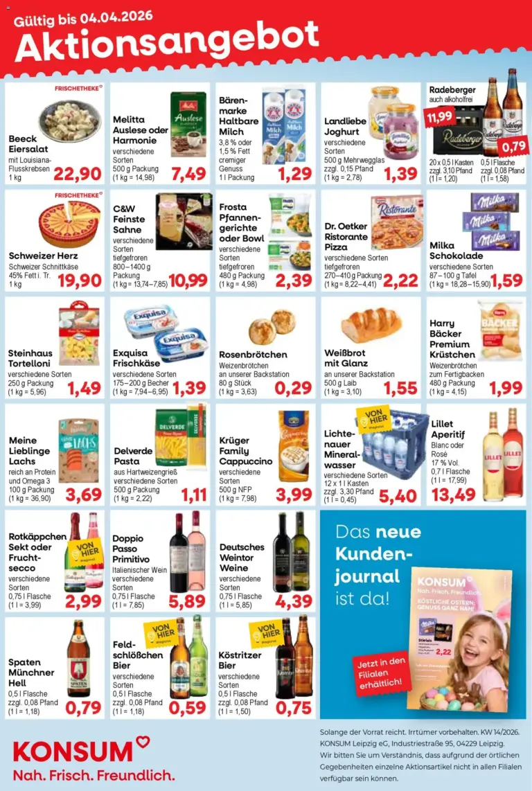 Konsum Leipzig prospekt 30.03. bis 04.04.2026 Leipzig Aktionsangebote