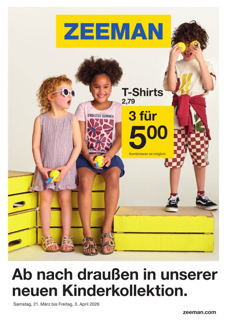 Zeeman Prospekt 21.03.2026 – 03.04.2026