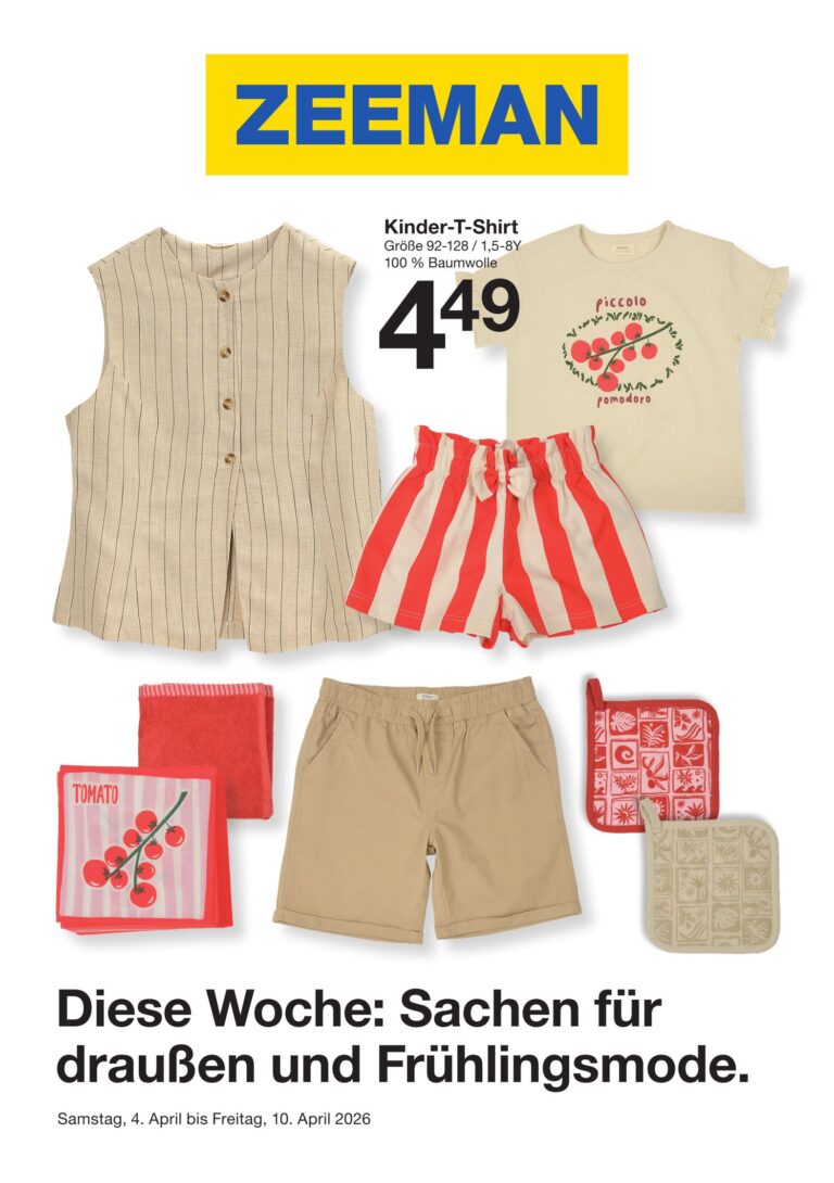 Zeeman Prospekt 04.04.2026 – 10.04.2026