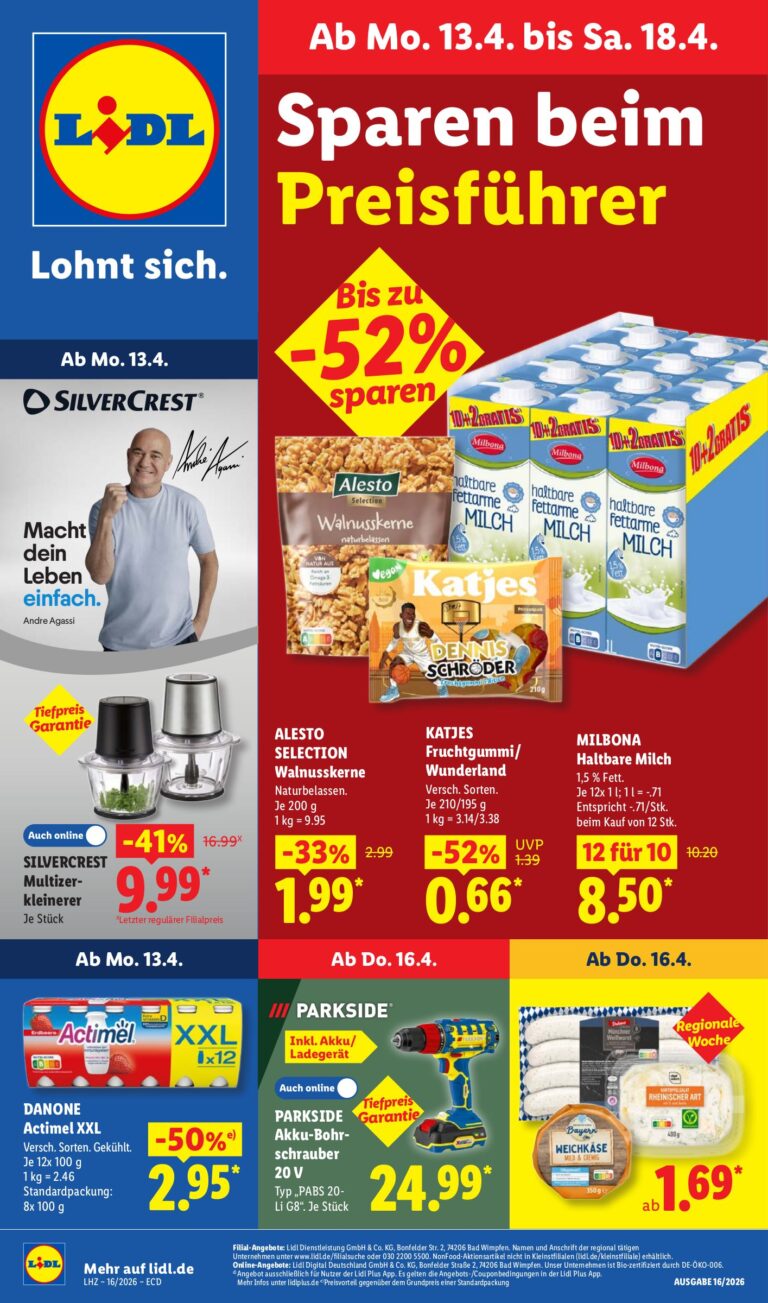 Lidl Prospekt 13.04. – 18.04. 2026