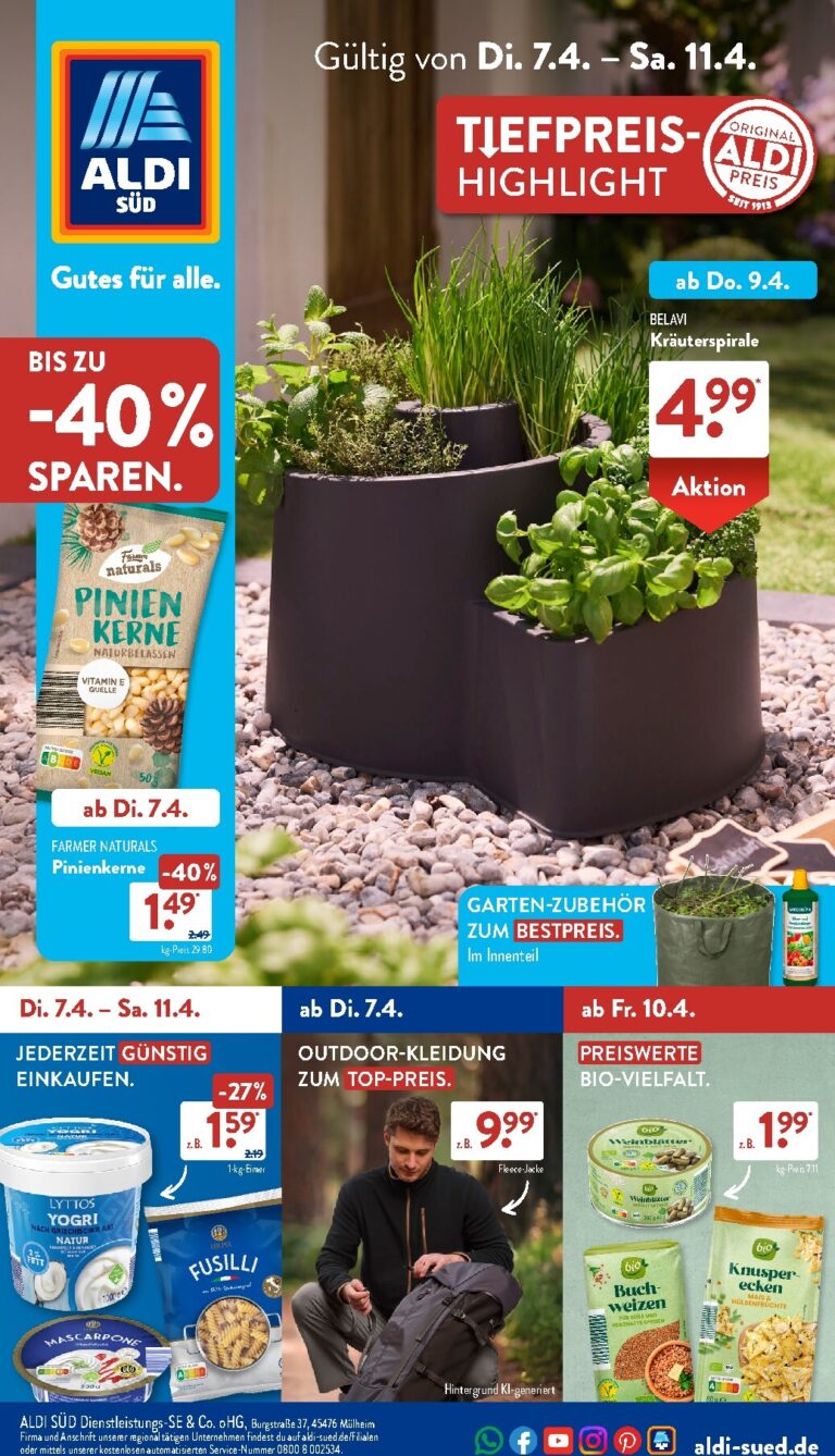 Aldi Süd Prospekt 07.04. – 11.04. 2026