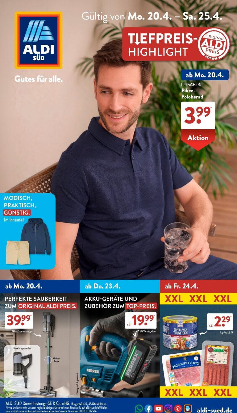 Aldi Süd Prospekt 20.04. – 25.04. 2026