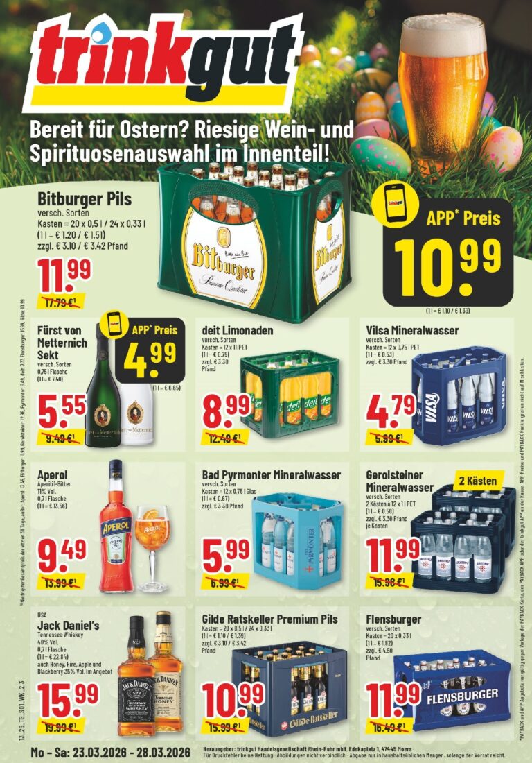 Trinkgut Prospekt 23.03.2026 – 28.03.2026