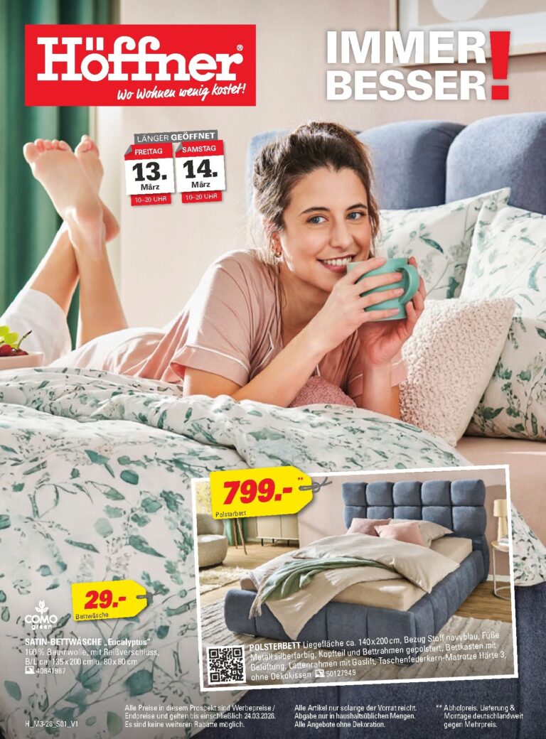 Höffner Prospekt 11.03.2026 – 24.03.2026