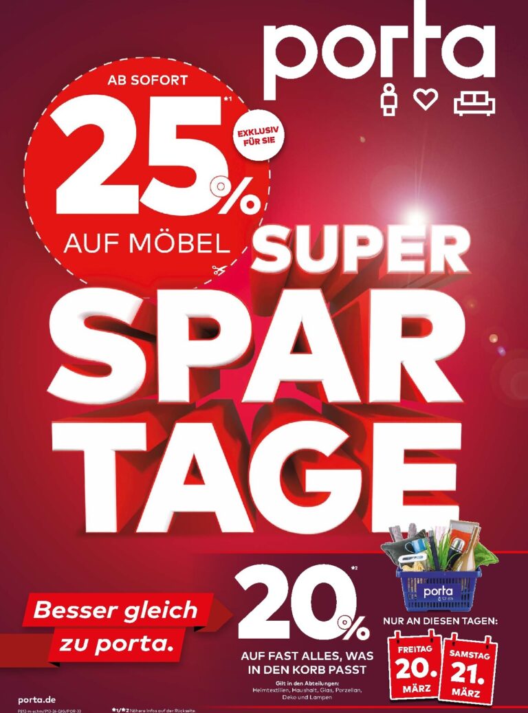 Porta Prospekt 20.03. – 21.03. 2026