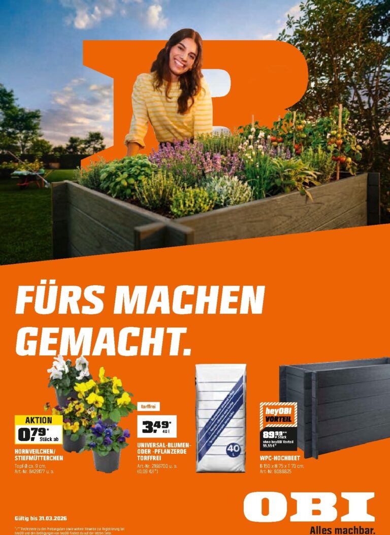 OBI Prospekt 31.03.2026
