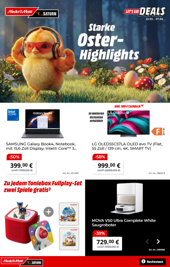 MediaMarkt Prospekt 23.03. – 07.04. 2026