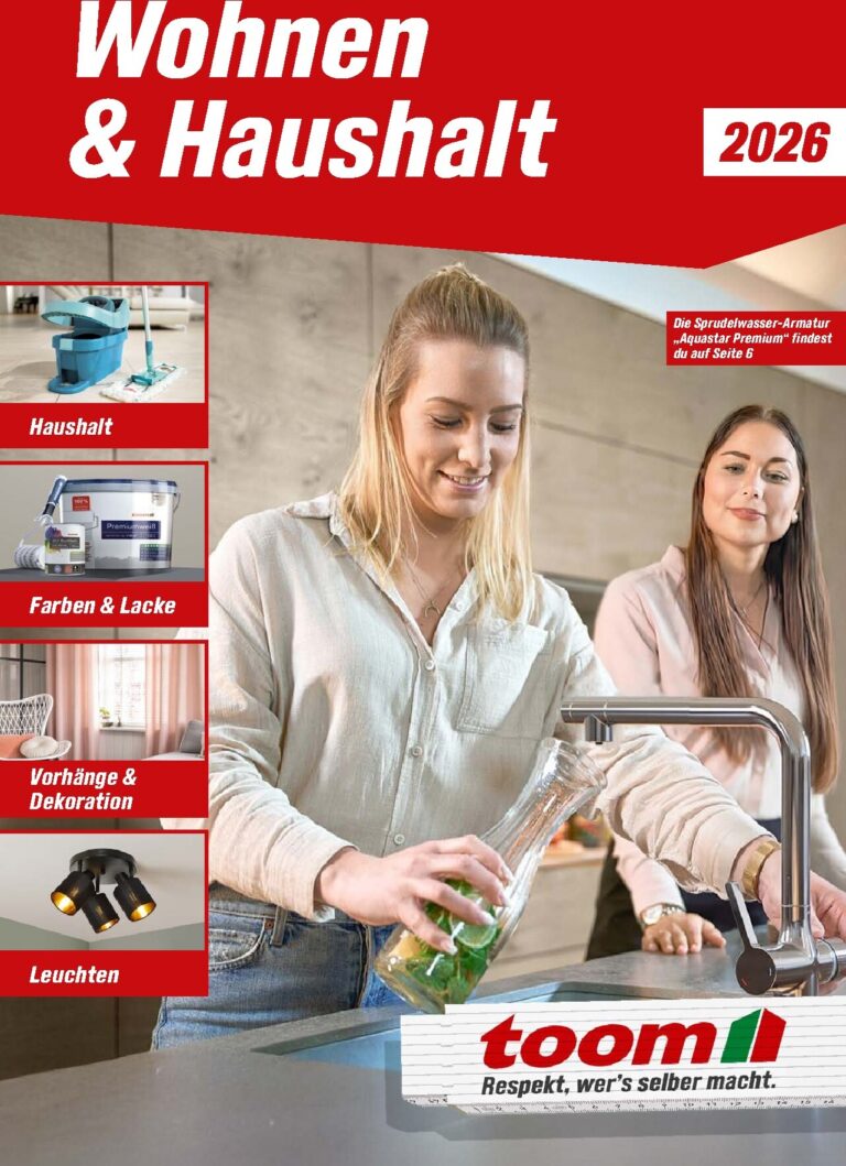 toom Prospekt Heute 2026 Wohnen & Haushalt