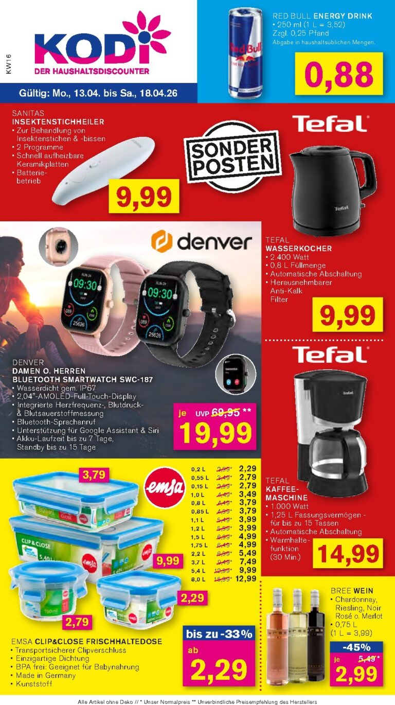 Kodi Prospekt 13.04.2026 – 18.04.2026