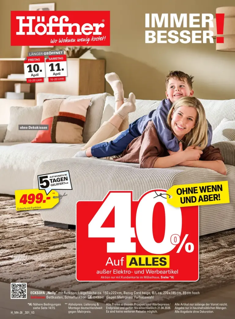 Höffner Prospekt 10.04.2026 – 21.04.2026