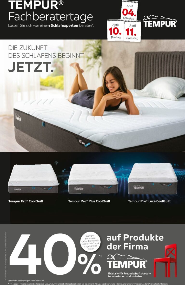 XXXLutz Prospekt 29.03.2026 – 12.04.2026