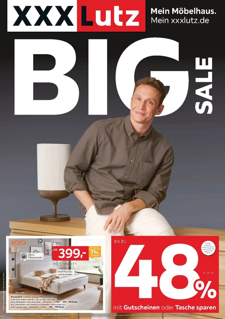 XXXLutz Prospekt 29.03.2026 – 12.04.2026